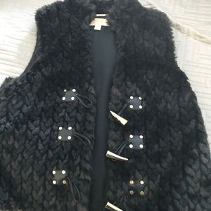 Michael Kors fur vest size M